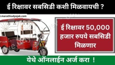 E Rickshaw Subsidy 2024
